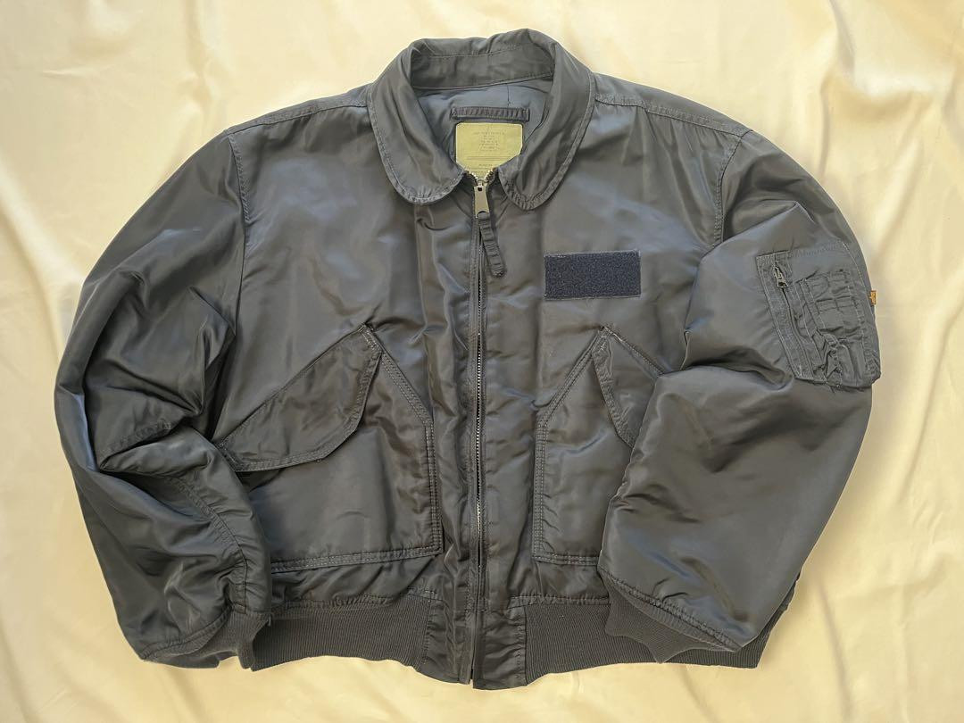 Alpha CWU-45P Flight Jacket Navy Made in USA 90s Rare MA-1 Alpha CWU-45P Flight Jacket Navy Made in USA 90s Rare MA-1