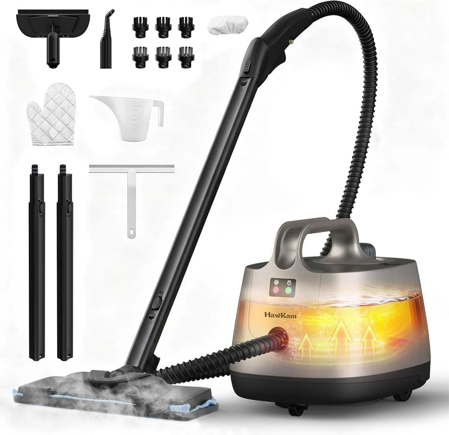 Handheld Steam Cleaner for Carpets Floors Cars Tiles 293°F 58 PSI 50Oz Turquoise