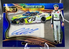 2025 Panini Select Racing Aric Almirola Blue Prizm SP Auto 90/99