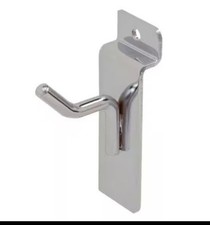 1" Slatwall Hooks Chrome Box Of 96 