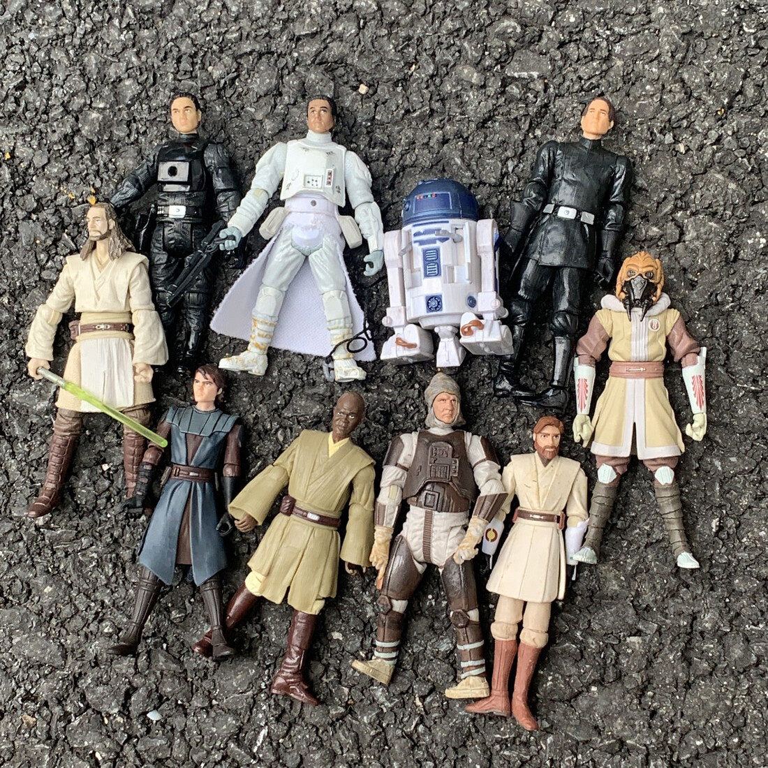 LOT 10 STAR WARS HAN SOLO Snow trooper CAD BANE Death Star OBIWAN