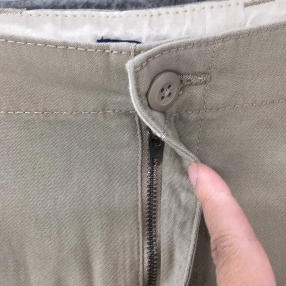 George Bermuda Short Mens 40 (Actual 41x9) Beige Mid Rise Zip Fly Flat Front - Image 3 of 4