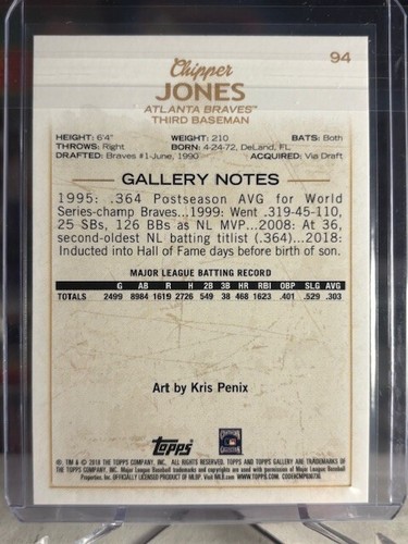 Chipper Jones PICK A CARD Topps Chrome Refractor SSP #"d HOF RC RARE Baseball - Picture 49 of 97