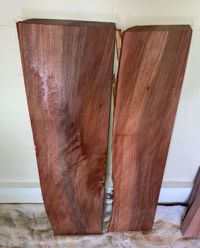 Zwei lange Bretter Hawaii Ohia Holz mit milder Locke ~ 23" x 5" x 3/4" (#104) - Bild 2 von 8