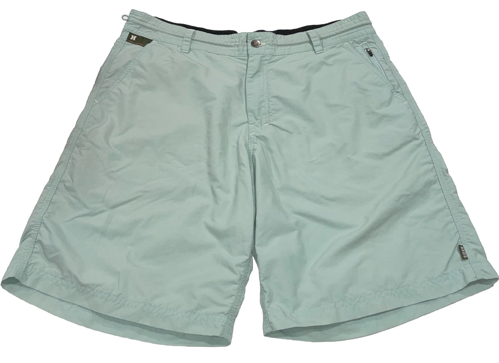 Howler Bros Mens Horizon Hybrid Shorts Granite Green Ripstop Nylon Outdoor Sz 38