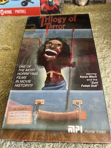 Trilogy of Terror 1986 VHS Rare OOP First Horror Cult Karen Black Zuni Fetish