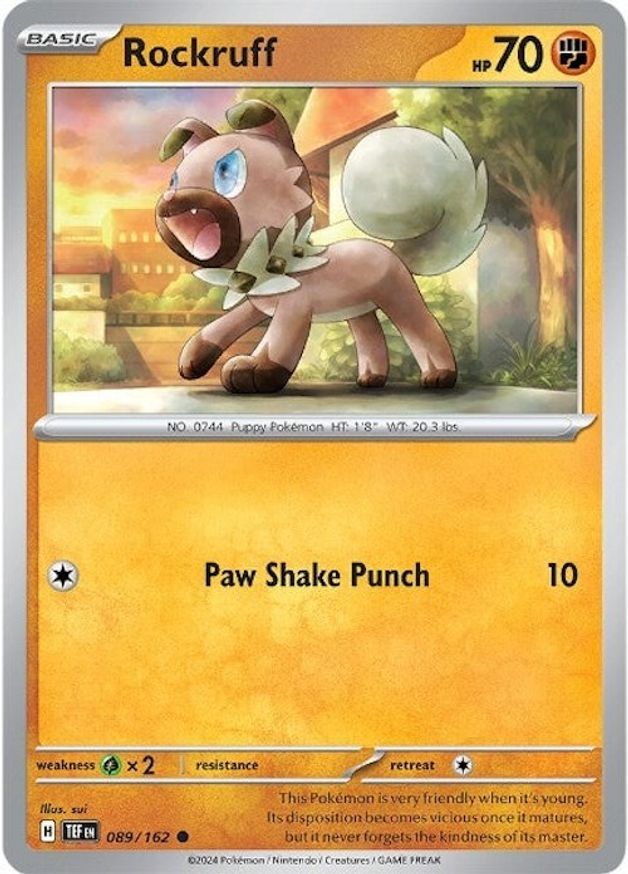 Pokemon Rockruff (89/224) Temporal Forces LP