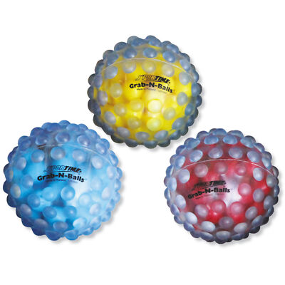 Spordas  Grab-N-Balls 3er-Set | Greifbälle | Stressbälle | drei Farben | Ø 10 cm