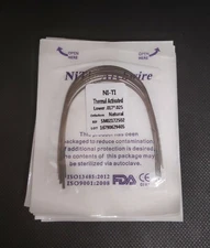 Dental Orthodontic Thermal Activated NITI Arch Wires Rectangular Natural Form
