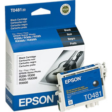 Original Epson 48 Black Ink Cartridge T048120 for Stylus Photo Printers Genuine