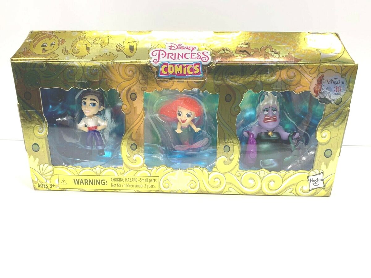 DISNEY PRINCESS LITTLE MERMAID Ariel 30th ANNIVERSARY FIGURE SET HASBRO  COMICS