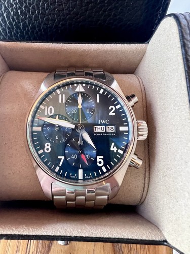 IWC Pilot Chronograph Stainless Steel Blue Dial 41mm Automatic Men’s IW388102