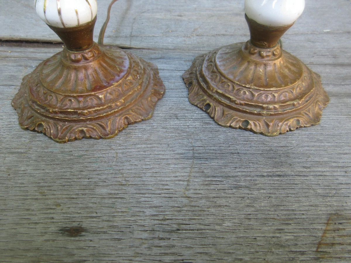Antique table lamps ebay on sale uk