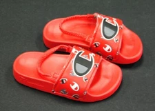 [CP101491T] NEW TODDLER CHAMPION SLIDE IPO 3PEAT SANDALS SCARLET MULTI CBS7