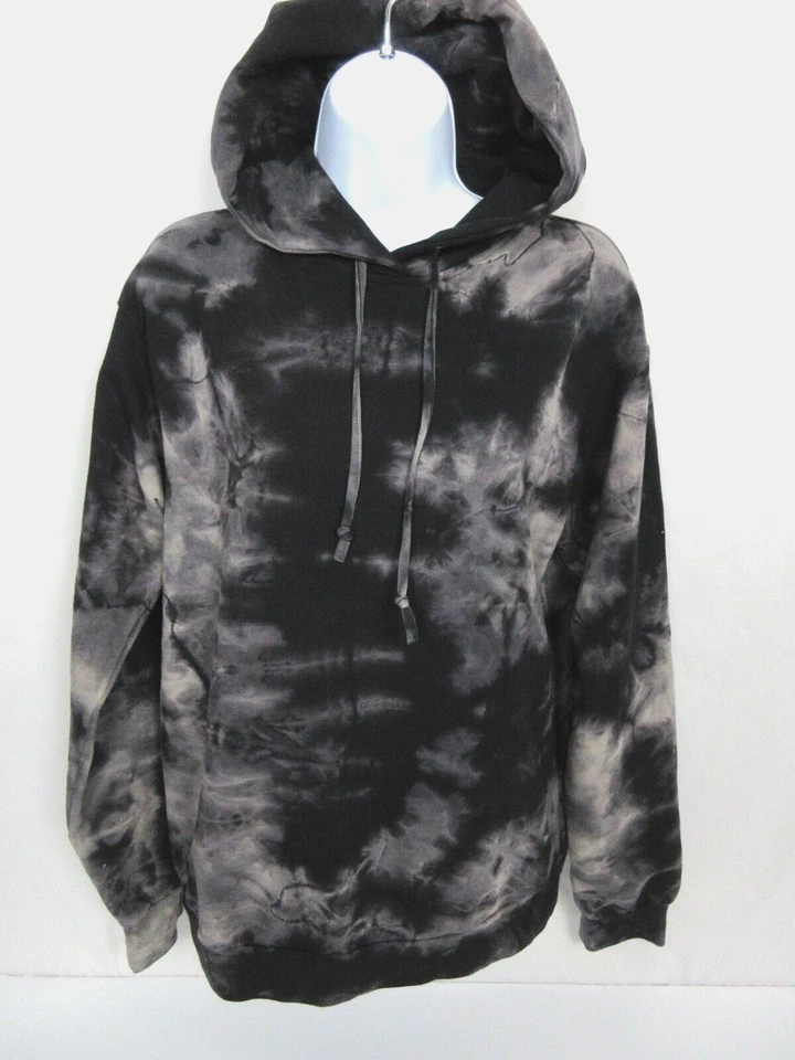 Moletom com capuz feminino tamanho 4 BOOHOO preto e cinza tingido - Imagem 4 de 4