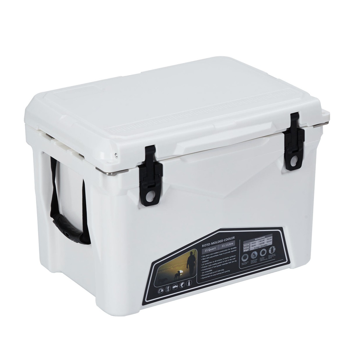 Ultra-Light 20/35 Quart Hard Cooler Insulated Portable Ice Chest