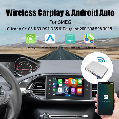 AUTOABC Wireless Carplay Android auto for Peugeot SMEG 208 308 Citroën C4 DS3