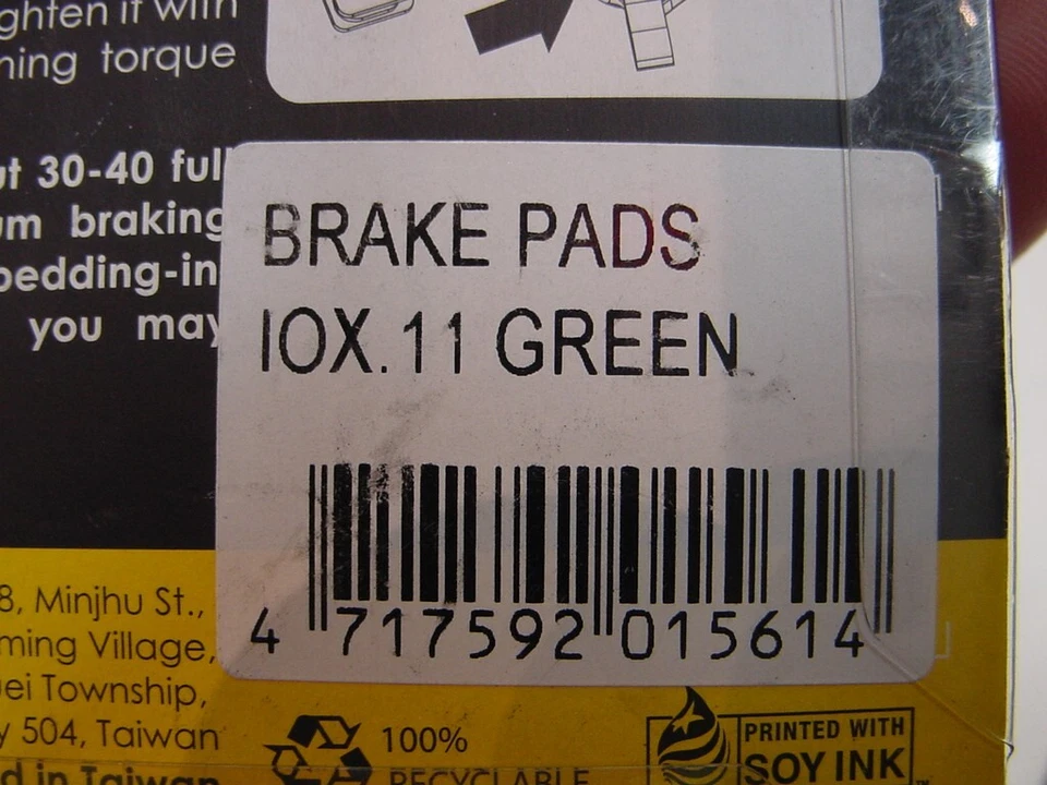 NUEVO - PASTILLAS DE FRENO DE DISCO TEKTRO - SE ADAPTA A 10X NOVELA Foto 4 de 4