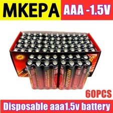 60 pc Disposable battery1.5v Battery AAA Carbon Batteries Strong explosion-proof