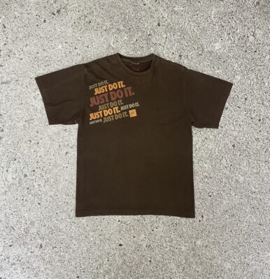 vintage brown nike shirt