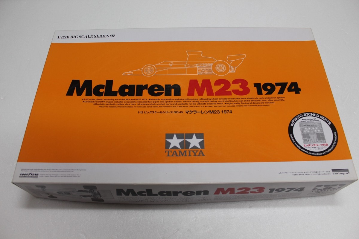 タミヤ McLaren M23 1976 1/12 エッチングパーツ他付き タミヤ McLaren M23 1976 1/12 エッチングパーツ他付き