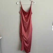 Pretty little thing silk slit dress size 0-