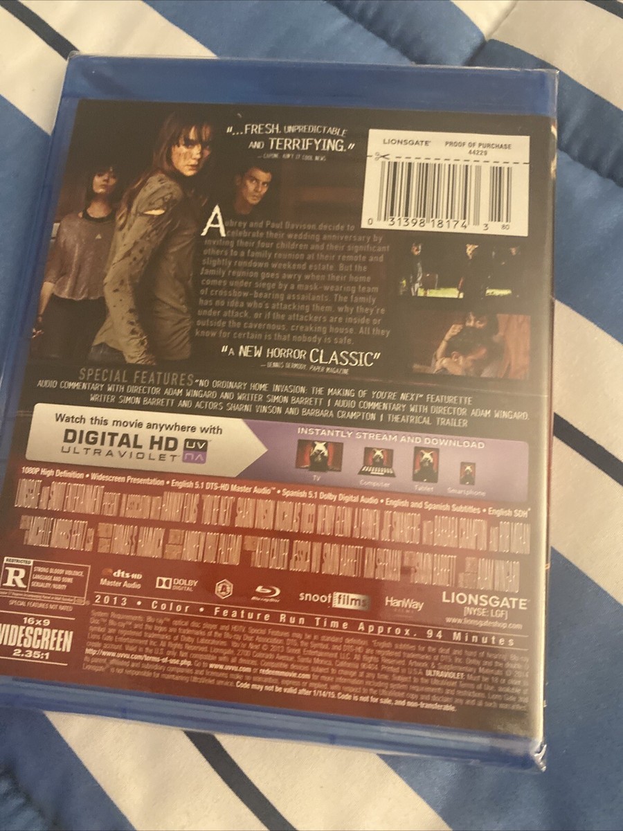 You'Re Next Blu Ray DVD SLIPCOVER!! New And Sealed
