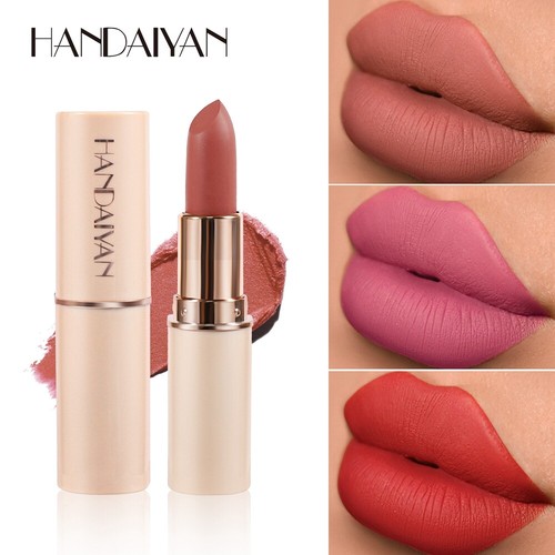 6 Colors Velvet Matte Waterproof Pigment Long Lasting Lipstick Nude Lip Gloss / - Picture 2 of 19