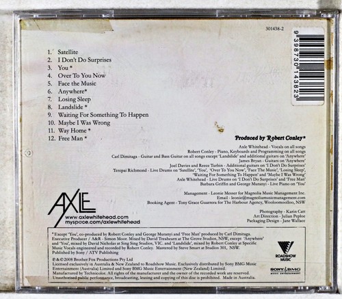 Axle Whitehead - Losing Sleep (CD 2008) - Picture 3 of 3