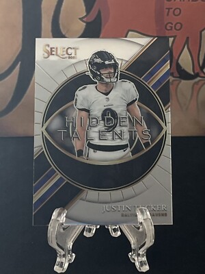 2021 Panini Select Justin Tucker #HT-6 Hidden Talents Baltimore Ravens