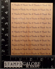HERO ARTS RUBBER STAMPS S1241 THANK YOU WORDPRINTS BACKGROUNDS 510