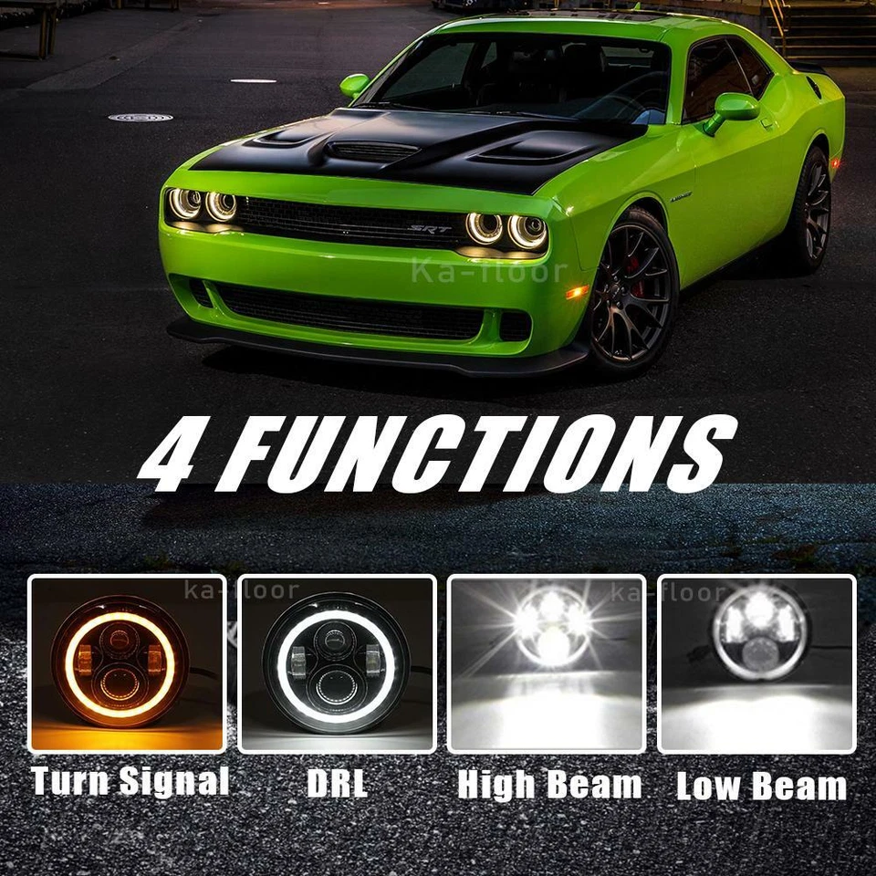 4x 5.75" 5-3/4 pulgadas faros LED HI/LO para BMW 325i 528i 535i 735i Baviera Foto 2 de 4