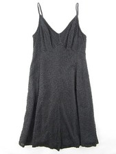 Adrianna Papell Silk Beaded Black Dress Size 4