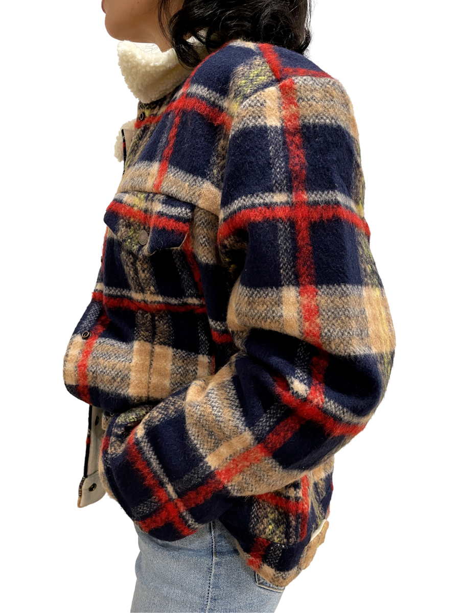 Levi's Women's Limited Edition Premium Wool Trucker Jacket - Plaid