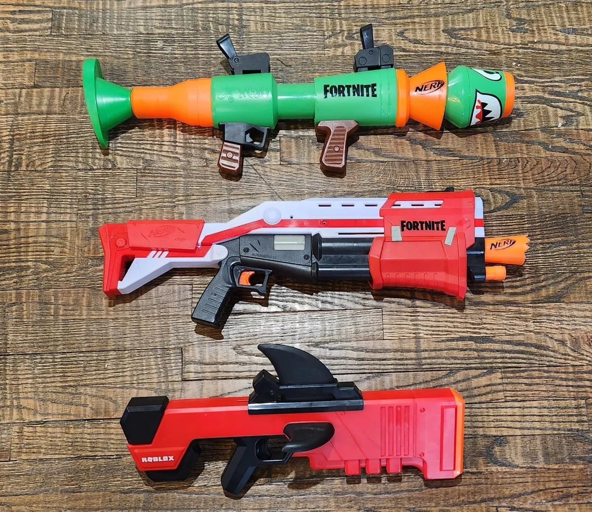 Nerf Fortnite / Roblox lot TS-1 RL Blaster MM2 Shark Seeker Blaster