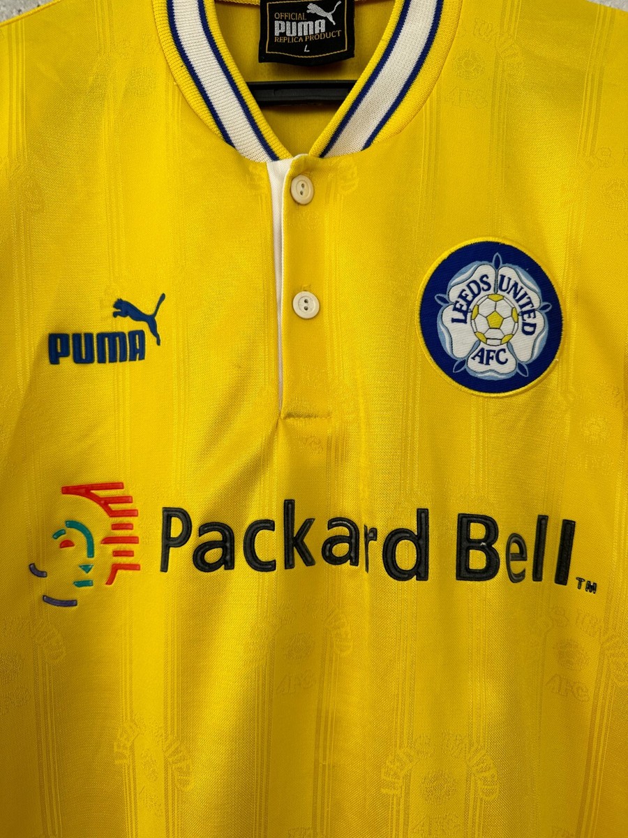 LEEDS UNITED 1996 1999 AWAY FOOTBALL SHIRT PUMA JERSEY SIZE