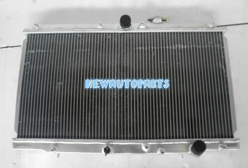 Radiador de aluminio + ventiladores para Honda Prelude 1997-2001 Accord 1994-1997 2,2 4 cilindros MT Foto 3 de 4