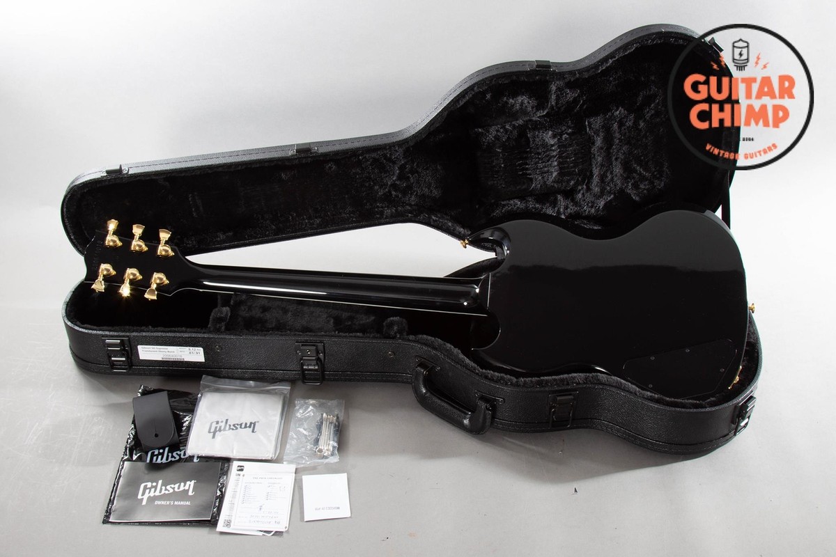 2024 Gibson SG Supreme Translucent Ebony Burst with AAA-Maple Top