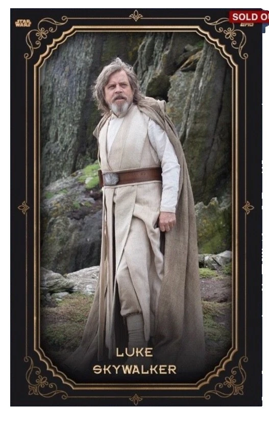 Luke Skywalker Topps Star Wars Figurinhas colecionáveis de Ficção Científica