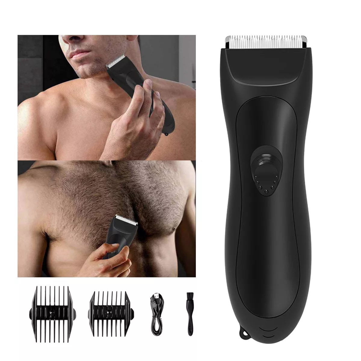 Electric Mens Pubic Hair Trimmer Groin Body Hair Ball Shaver