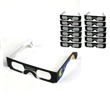 NEW 12 Packs Solar Eclipse Sun Viewer Glasses ISO Certified 2024 NASA Approved