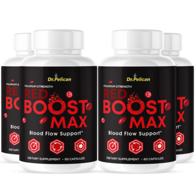 Red Boost Max- Blood Support- 4 Bottles- 240 Capsules