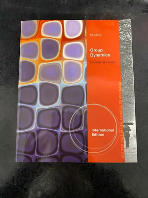 Group Dynamics International Edition Forsyth Sixth Edition Like NEW *119*