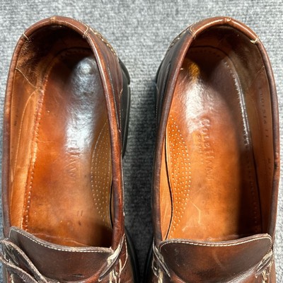Cole Haan Shoes Mens 11 Brown Leather Slip On Moc Toe  display picture 1