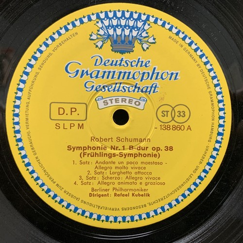 SCHUMANN Symphonies #1 & 4 - RAFAEL KUBELIK, Berlin - DGG TULIP ST LP SHRINK.. - Picture 3 of 4