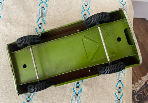 VINTAGE 1960'S Green NYLINT Ford JUNGLE WAGON Green Pressed Steel Truck - Picture 6 of 9
