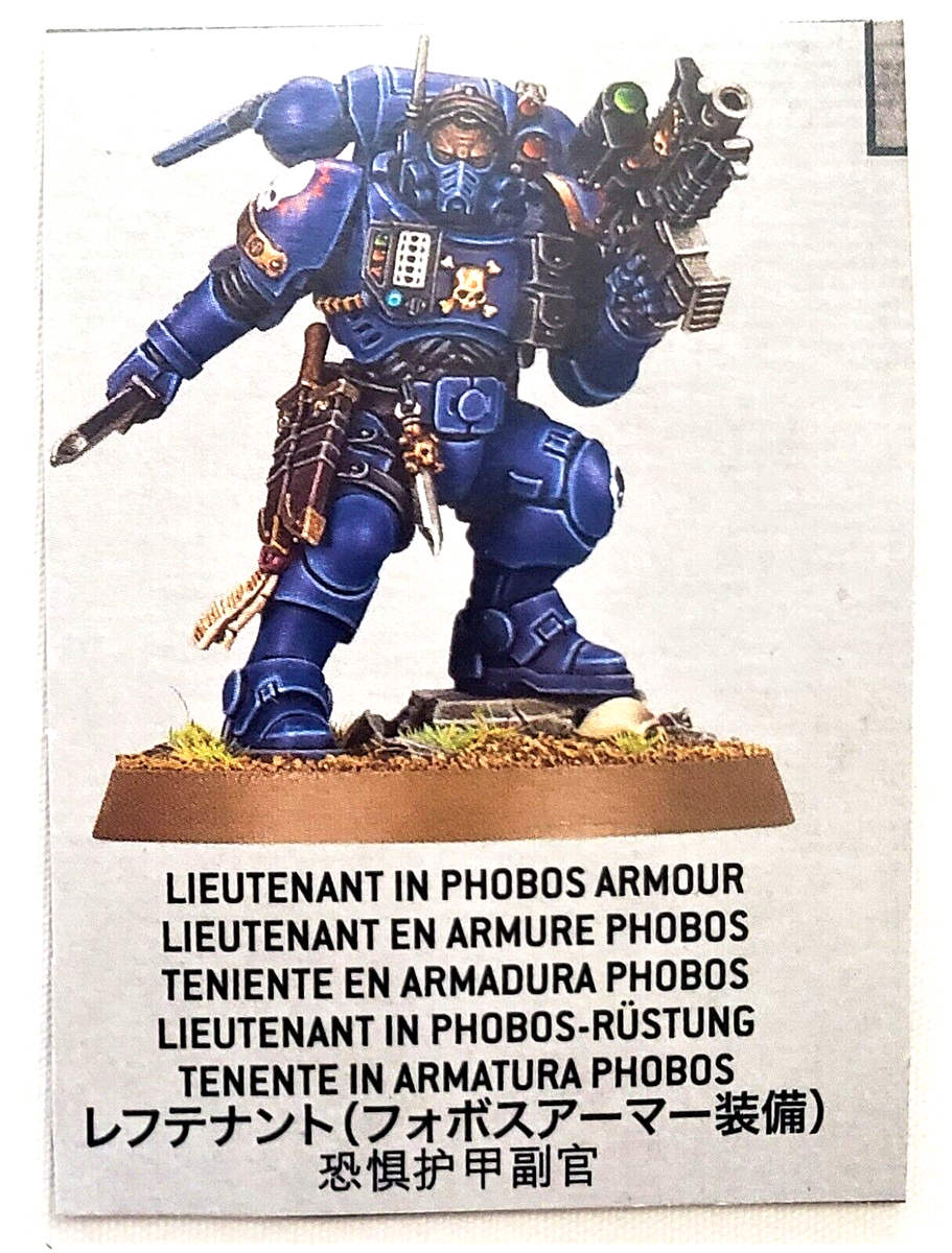 Warhammer 40K Space Marines Primaris Lieutenant In Phobos/Reiver Armou - Foto 11