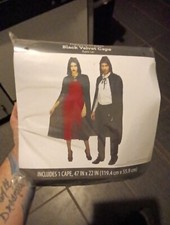Halloween Costume Black Cape Unisex New