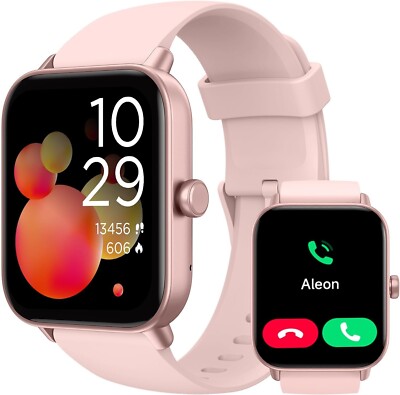 Smartwatch Damen Herren Telefonfunktion Armbanduhr Watch für iPhone Samsung Tab