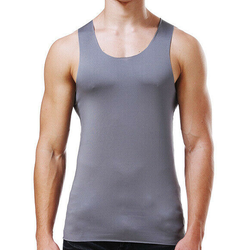 Herren ärmelloses T-Shirt Eis Seide Freizeit Training Weste Bodybuilding Muskel Tee - Bild 1 von 17